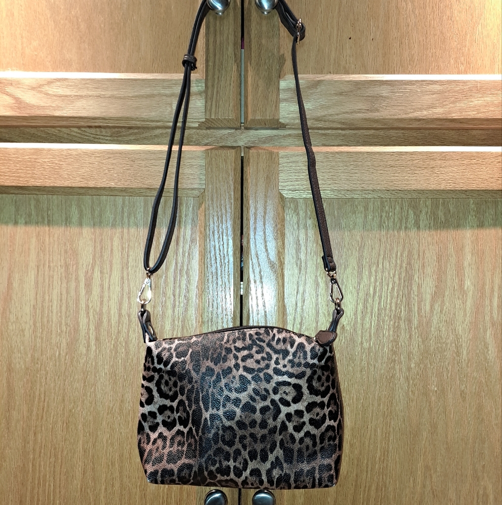 Leopard Print Crossbody Bag
